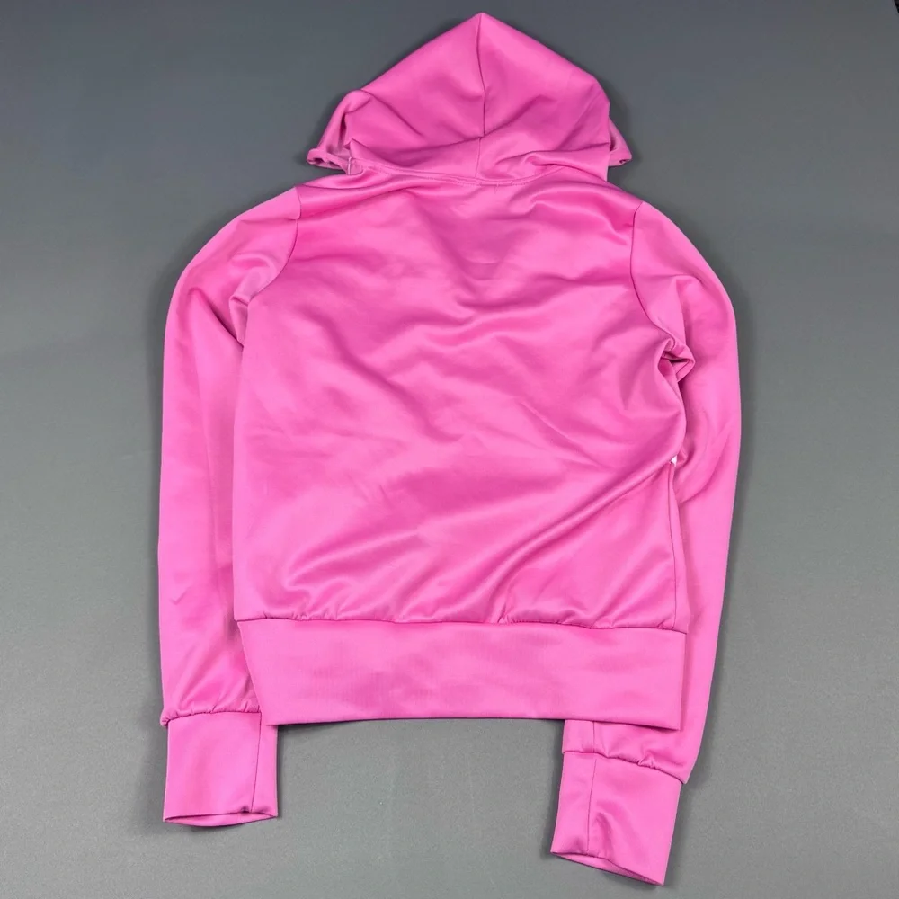 Nike Pink Sweat Suit Set Top Full Zip Hoodie & Joggers Women’s Sz M - Picture 6 of 9